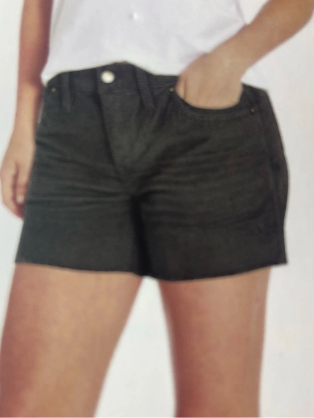 Gap Shorts Womens 12 Gray Corduroy Raw Hem Cut Off Mid Rise Stretch Grunge Boho